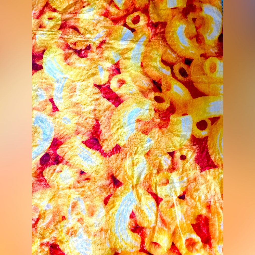 Macaroni and cheese blanket